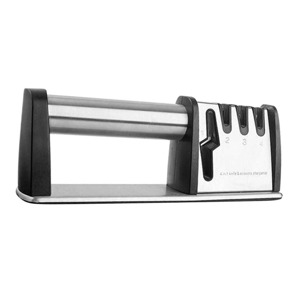 Точилка для ножей и ножниц 4-ступенчатая эргономичная, фото №1