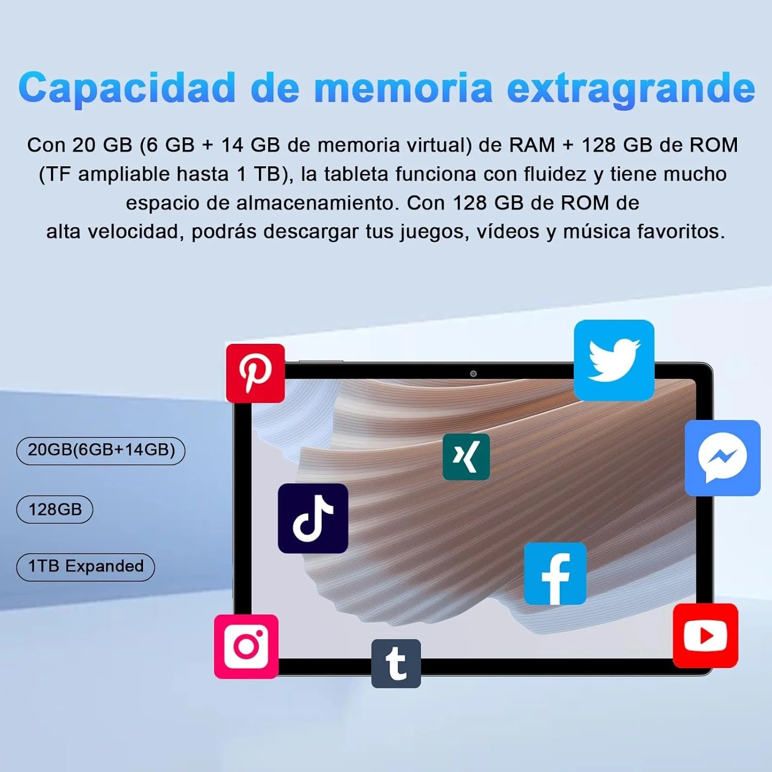 Планшет 10" Full HD SUAAT S3 6+14/128Gb 8 ядер Android 14 6000 mAh Сірий, фото №3