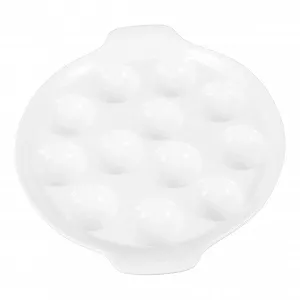 Купити Форма для запікання равликів Gatuida керамічна з ручками термостійка біла - Фото 1 Форма для запікання равликів Gatuida керамічна з ручками термостійка біла - Фото 1