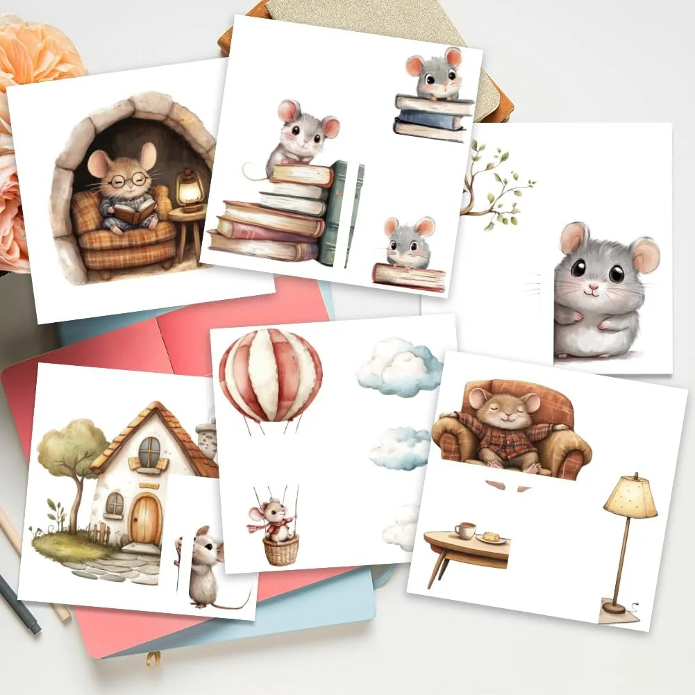 Наклейки на вимикачі AHANDMAKER 6 штук Мультяшні миші 7 x 7 дюймів, фото №4 Наклейки на вимикачі AHANDMAKER 6 штук Мультяшні миші 7 x 7 дюймів, фото №4