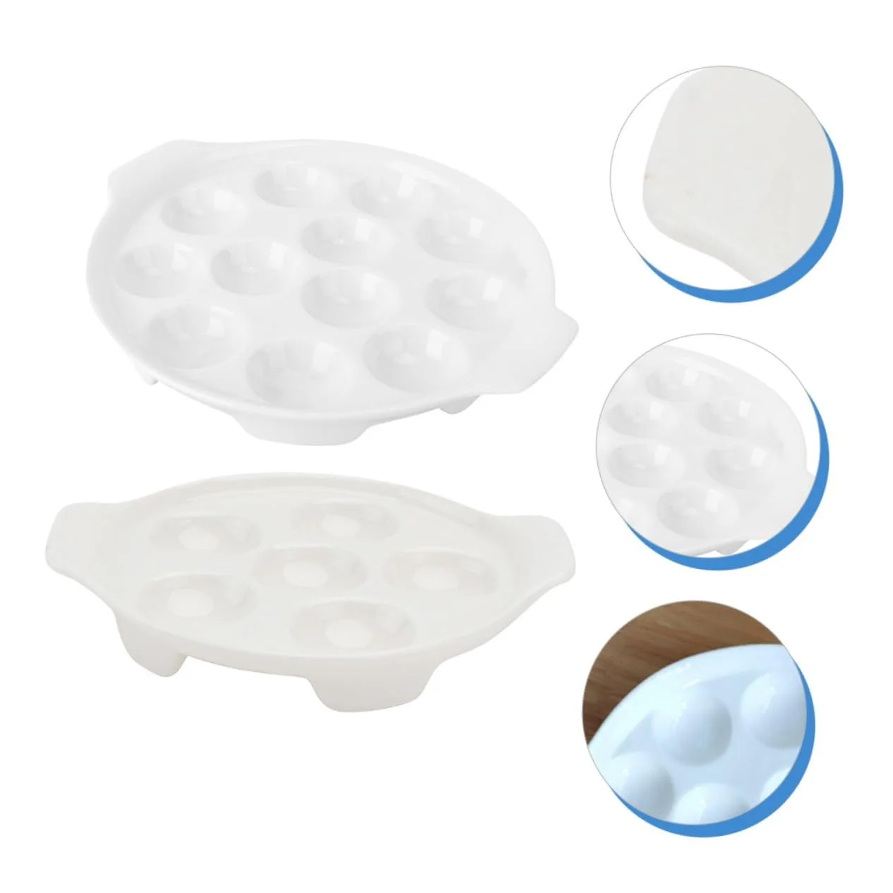 Формы для запекания Gatuida 2 шт керамические с ручками термостойкие для улиток и морепродуктов, фото №5 Формы для запекания Gatuida 2 шт керамические с ручками термостойкие для улиток и морепродуктов, фото №5