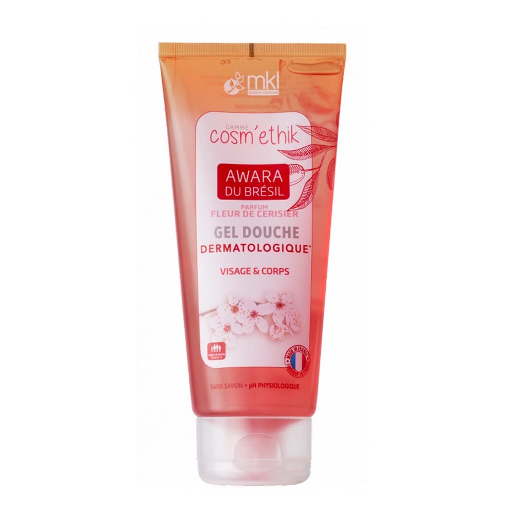 Гель для душу MKL Green Nature Cosm'Ethik Awara du Brazil Цвіт вишні 200 мл, фото №1