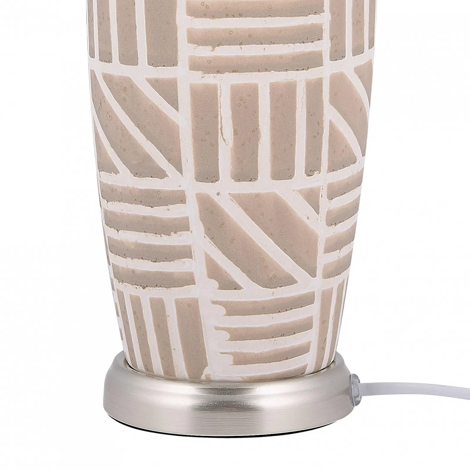 Настільна лампа Beliani Traisen Декоративна Кераміка/Поліестер Бежева, фото №7