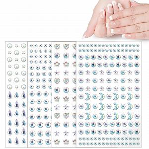 Стрази Самоклеючі наліпки з камінням 4шт Блискітки 1шт - Фото 1