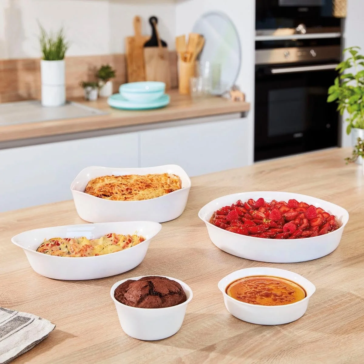 Форма для запекания Luminarc Smart Cuisine P0886 Opal White / Opulent Garden, фото №4