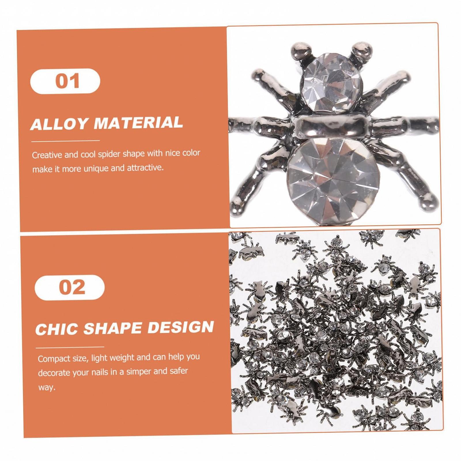 Прикраси для нігтів Павуки на Хелловін Healvian, фото №8