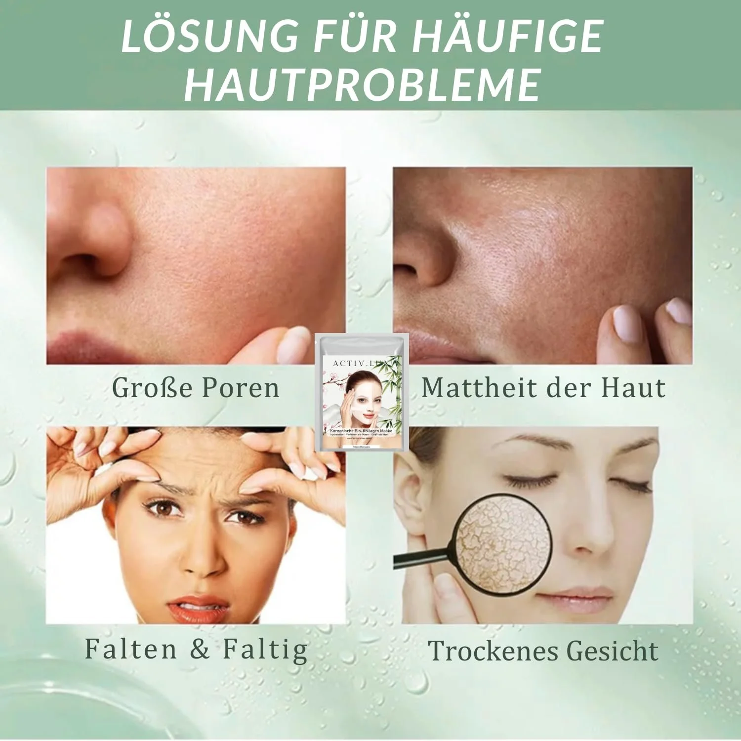 Кристаллическая маска для лица с коллагеном Korean | против морщин, антивозрастная, сужает поры и глубоко увлажняет | 4 маски, фото №8 Кристаллическая маска для лица с коллагеном Korean | против морщин, антивозрастная, сужает поры и глубоко увлажняет | 4 маски, фото №8