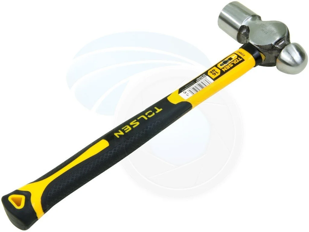 Молоток с шаровидным бойком 16 oz Fibreglass Handle, фото №3