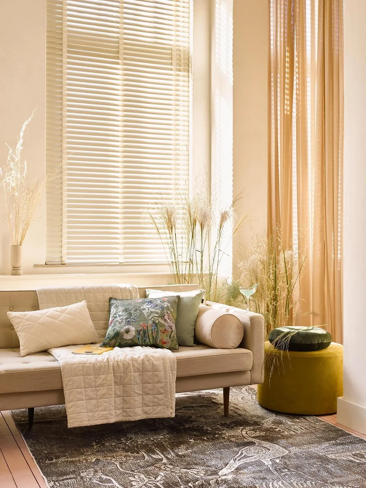 Покривало Essenza Julia Sand 270 x 265 см Бавовняний Оксамит Однотонний, фото №5