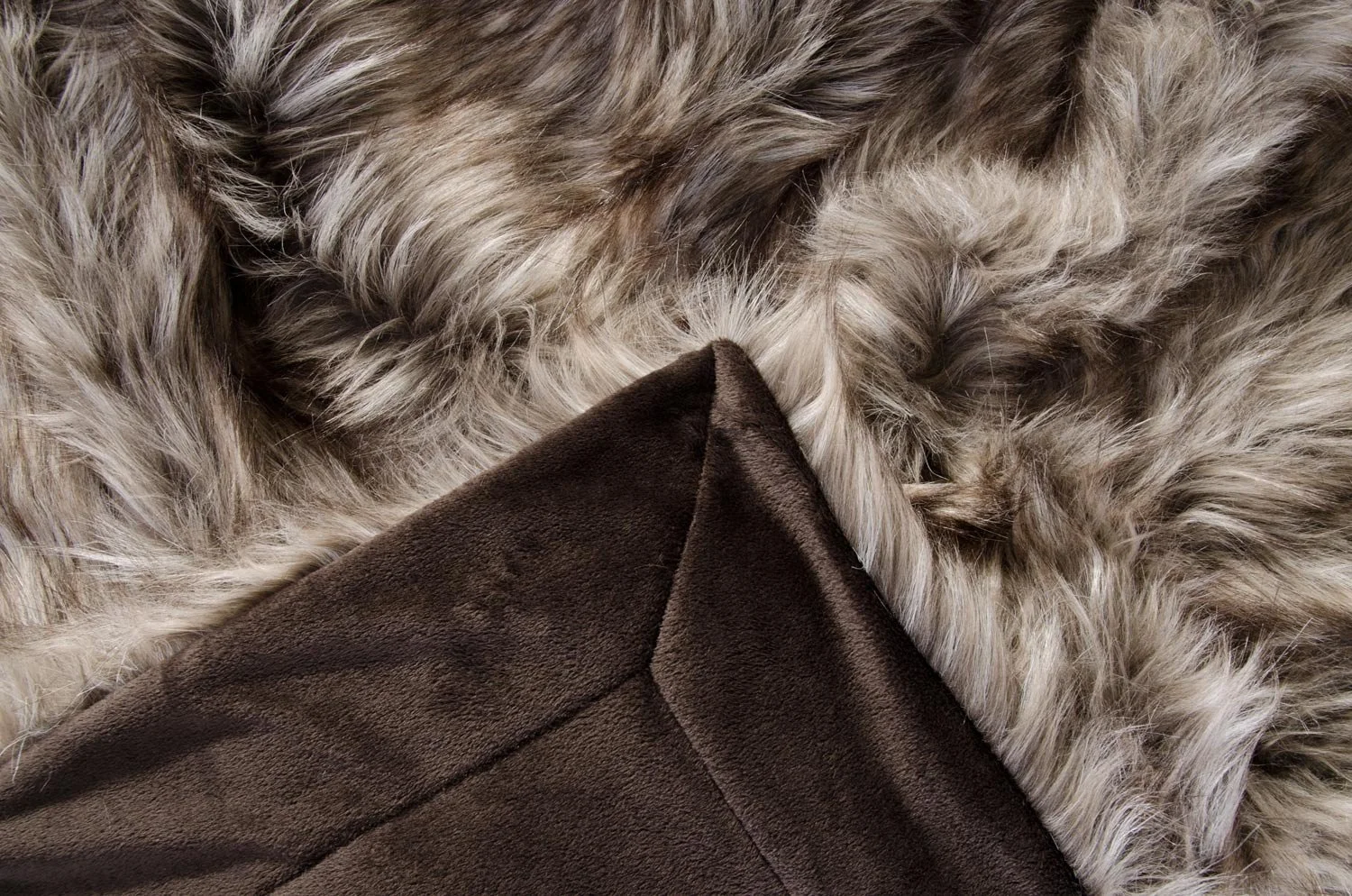 Штучне хутро Хутряний плед Grizzly 170x220 см, фото №4