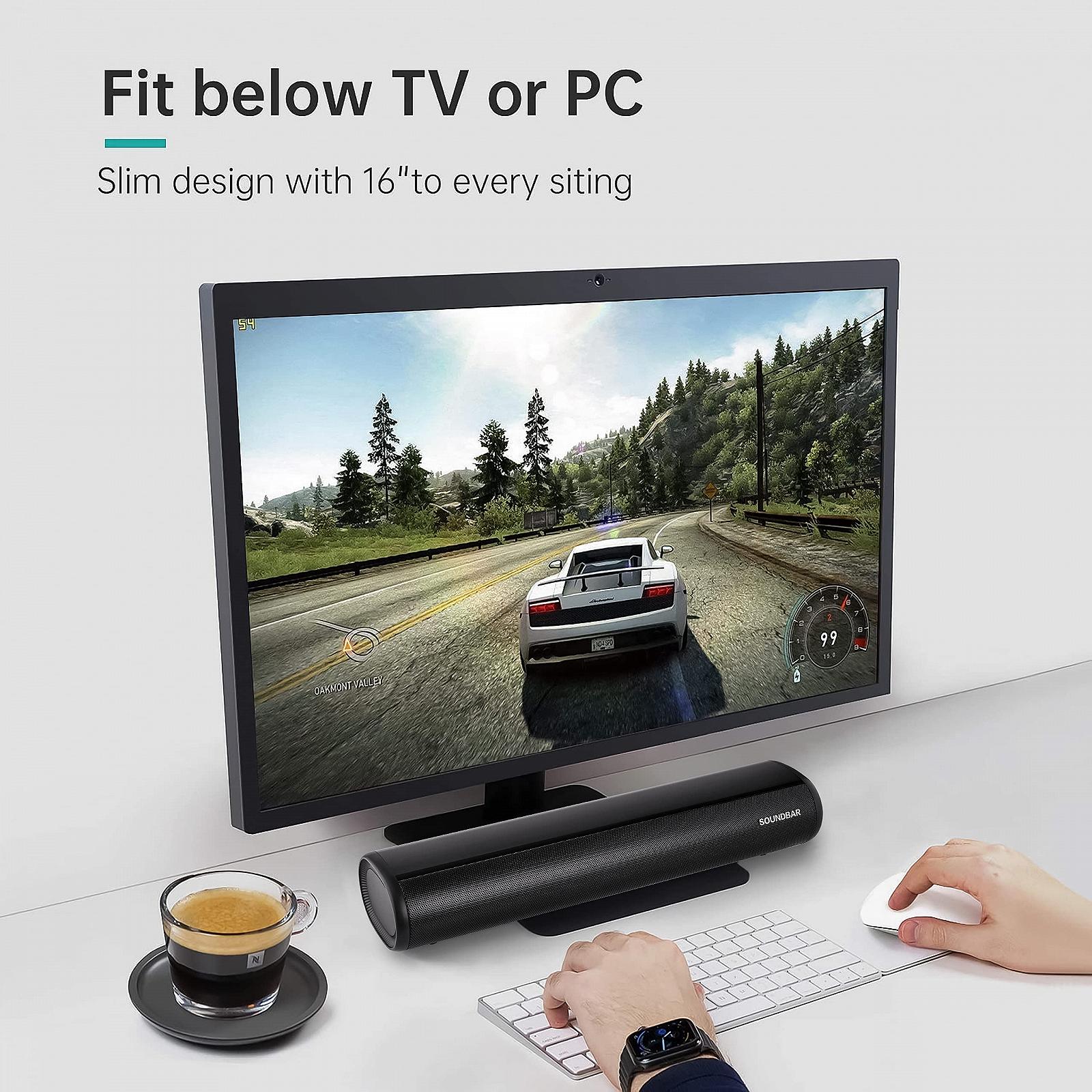 Саундбар TKMARS Mini TV 50см Bluetooth Малый Проводной для ПК Геймер Проектор 3D Стерео с Пультом/HDMI/Оптический/RCA/AUX/USB, фото №5 Саундбар TKMARS Mini TV 50см Bluetooth Малый Проводной для ПК Геймер Проектор 3D Стерео с Пультом/HDMI/Оптический/RCA/AUX/USB, фото №5