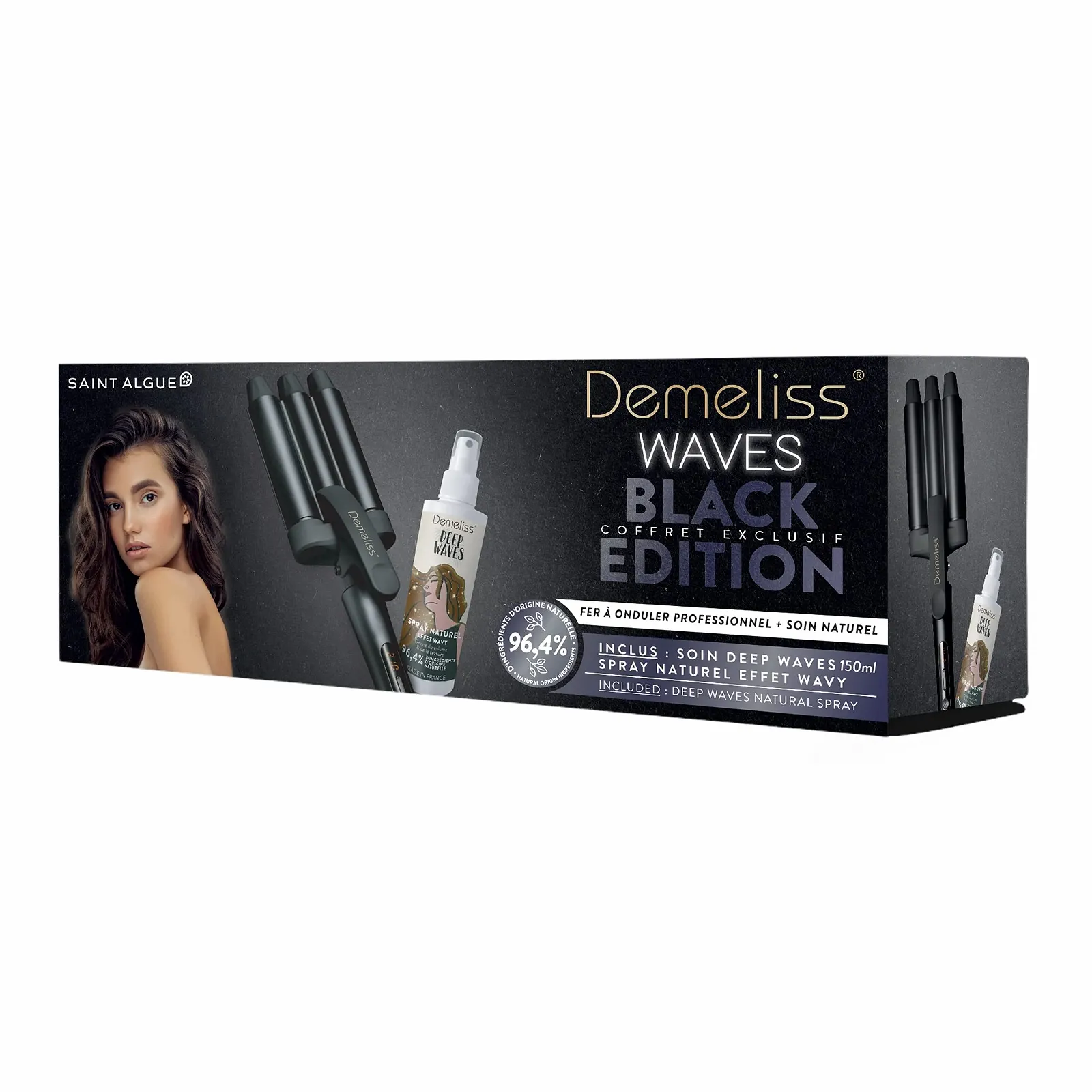 Плойка для хвиль Demeliss Saint Algae Waves Negro Natural Care Box Wavy Effect, фото №5 Плойка для хвиль Demeliss Saint Algae Waves Negro Natural Care Box Wavy Effect, фото №5