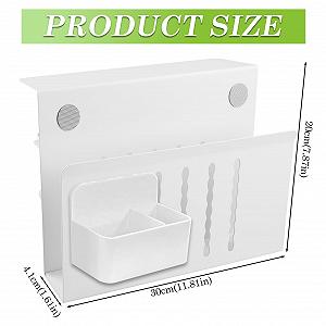 Настольный органайзер с держателем для ручек и держателем для ПК, для устройств толщиной до 4 см, идеально подходит для офиса и домашнего офиса (черный) synthetic.ua - Фото 1