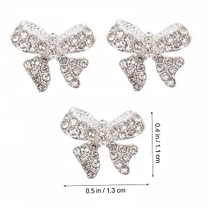 Украшения для ногтей Бантики 5 шт. Креативные украшения для маникюра и дизайна ногтей Элегантные орнаменты для свадеб и праздников synthetic.ua - Фото 1