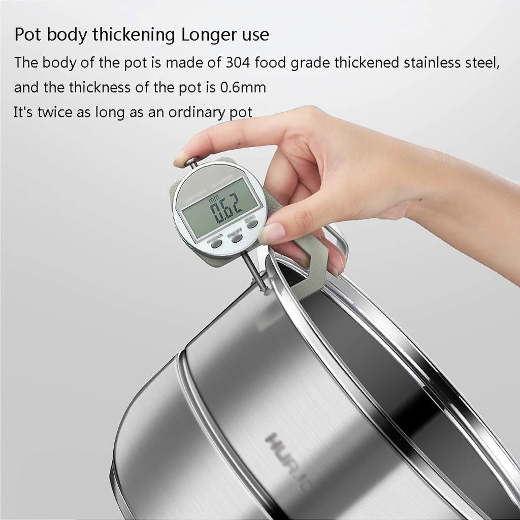 Кастрюля для запекания из нержавеющей стали с крышкой для индукционных плит 25.5 см 8 л, фото №7 Кастрюля для запекания из нержавеющей стали с крышкой для индукционных плит 25.5 см 8 л, фото №7