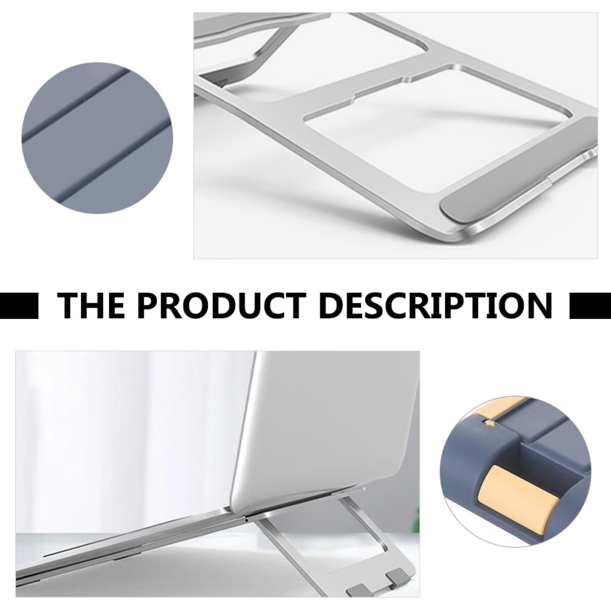 Подставка для ноутбука Tofficu складная из алюминиевого сплава, фото №5 Подставка для ноутбука Tofficu складная из алюминиевого сплава, фото №5
