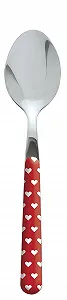 Ложка Excelsa Enjoy Heart, нержавеющая сталь, красная - Фото 1