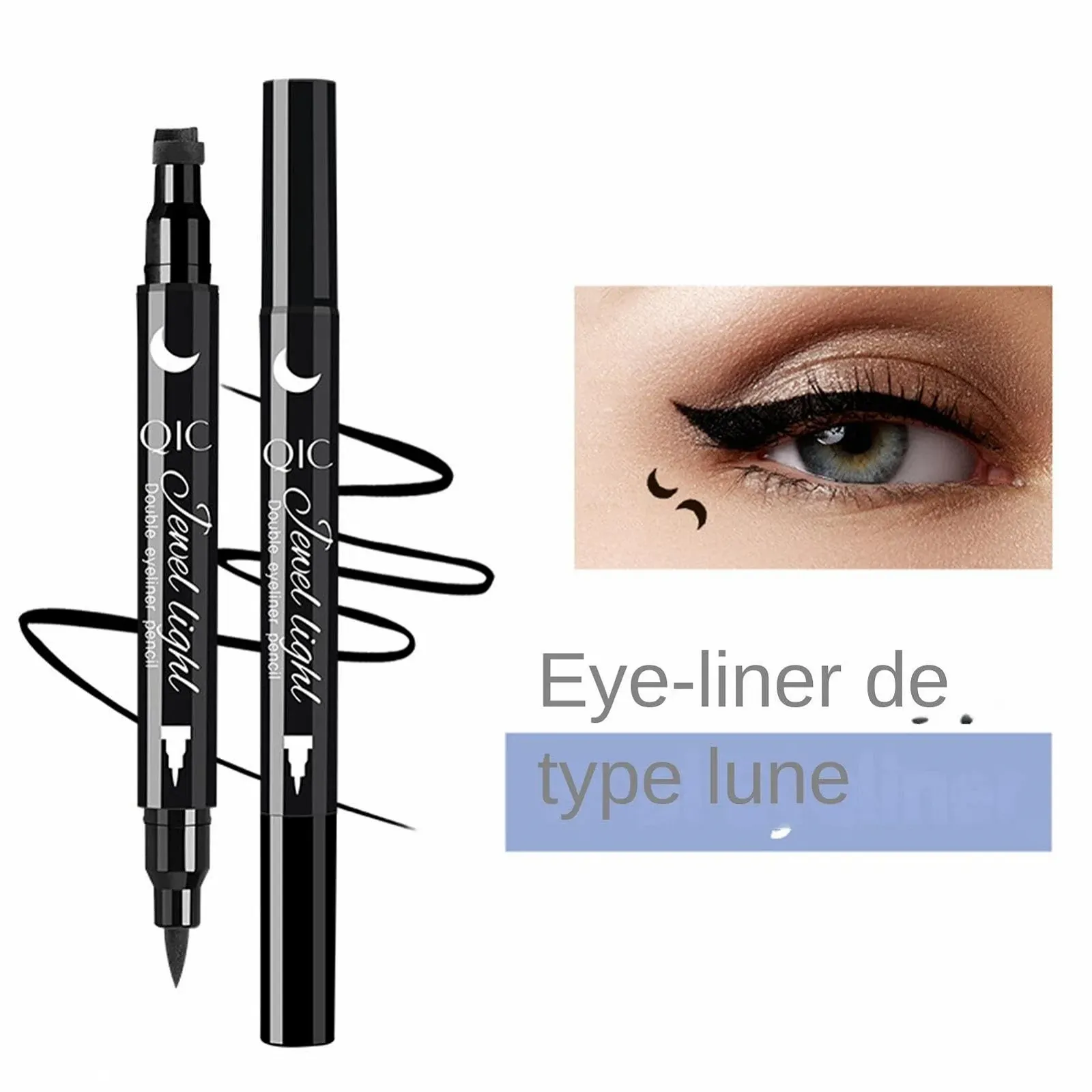 Набір штампів для рідкої підводки для очей Eyeliner двосторонній, фото №6 Набір штампів для рідкої підводки для очей Eyeliner двосторонній, фото №6