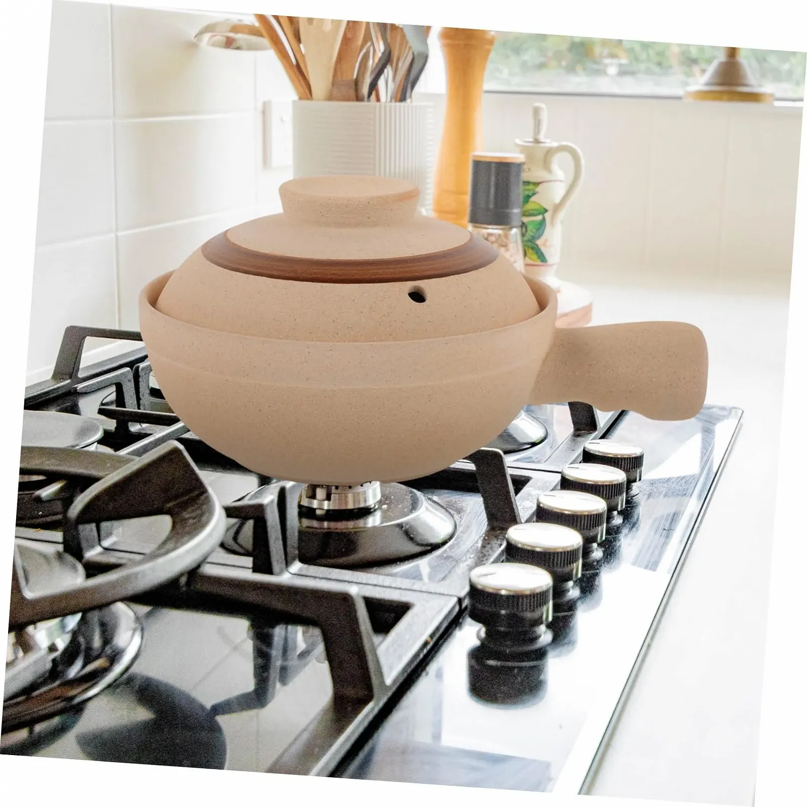 Керамічний Ківш VALICLUD з кришкою термостійкий для супів та рису, фото №8