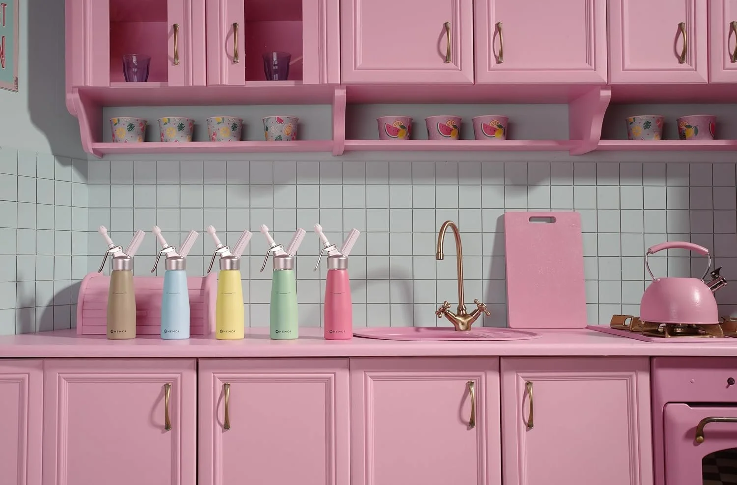 Диспенсер для сливок HENDI Kitchen Line 0.5 л Зеленый, фото №2