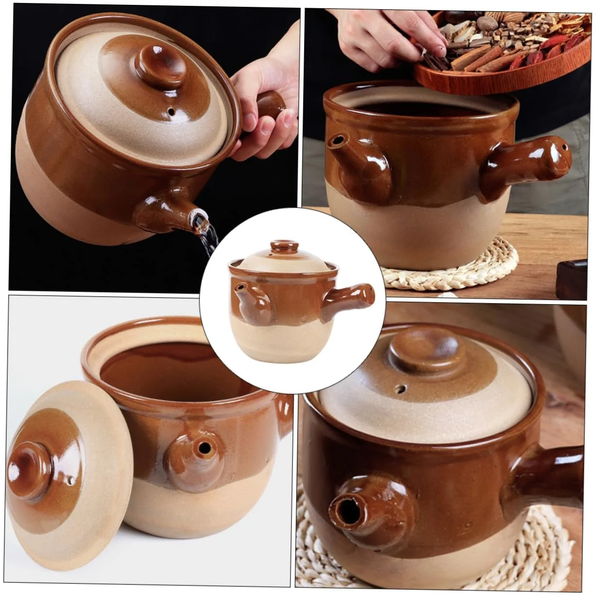 Ретро-кастрюля BESTYASH 1 шт. термостойкая с носиком, фото №4