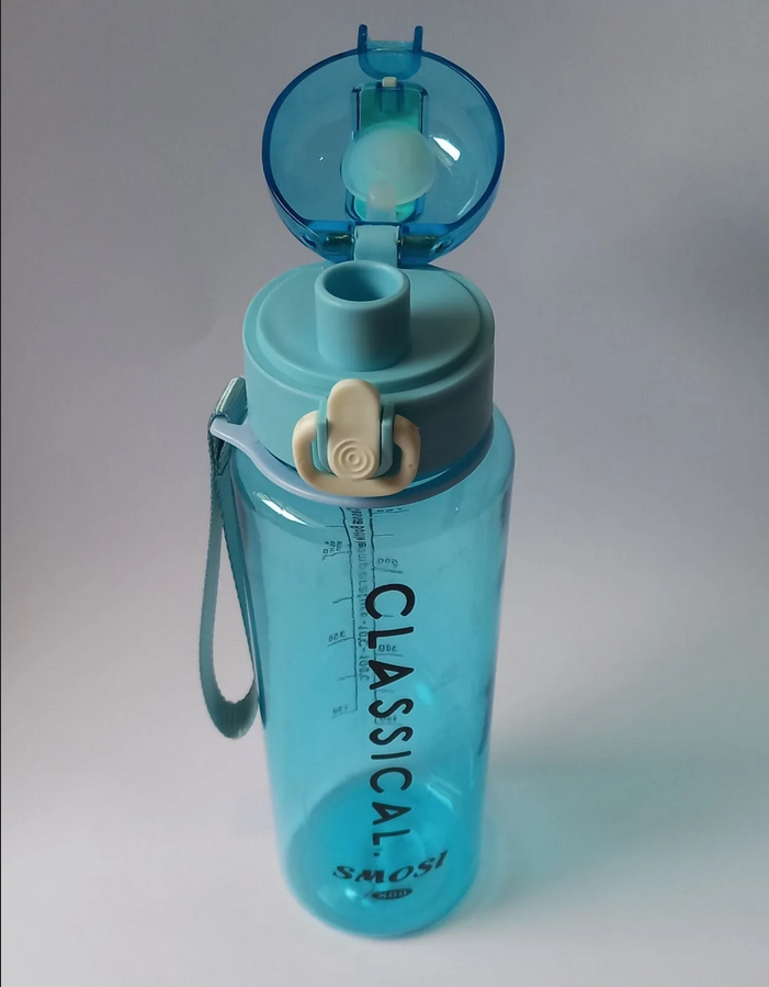 Пляшка-поїлка з фільтром Classical пластикова об'єм 800мл блакитна, фото №1 Пляшка-поїлка з фільтром Classical пластикова об'єм 800мл блакитна, фото №1