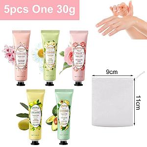 Крем для рук Набор Mини 30 г Рождественский Для очень сухой кожи Уход за руками Упаковка из 5 synthetic.ua - Фото 1