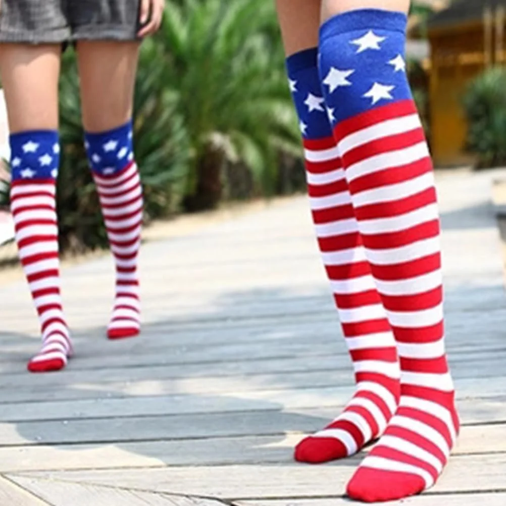 Панчохи VALICLUD З прапором США, 1 пара, фото №7