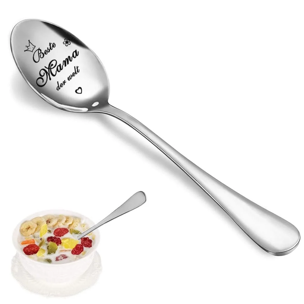 Ложка из нержавеющей стали с гравировкой Лучшая Мама в Мире, фото №4