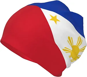 Шапка-бини с филиппинским флагом LOUJIN для девочек, один размер - Фото 1