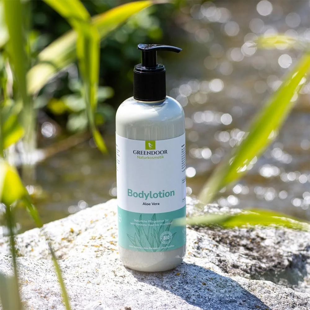 Лосьйон для тіла GREENDOOR Aloe Vera Економна упаковка 500 мл Веганський, натуральна косметика з органічним маслом ши, фото №4