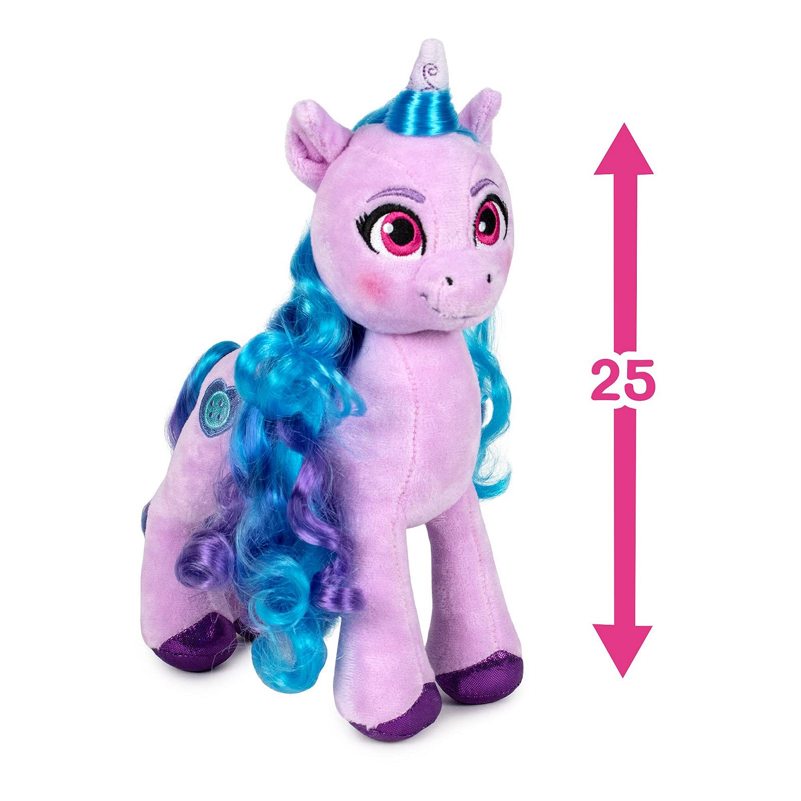Іграшка Famosa Softies Izzy Moonbow Plush My Little Pony A Generation Рожева із блакитним волоссям та рожевими очима 25 см, фото №2