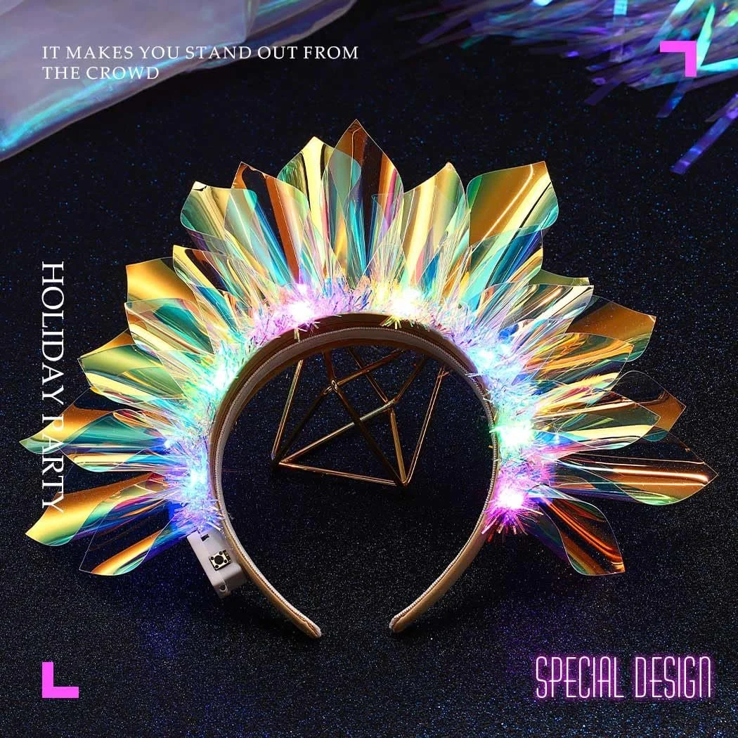 LED Обруч-корона для волосся, фото №2