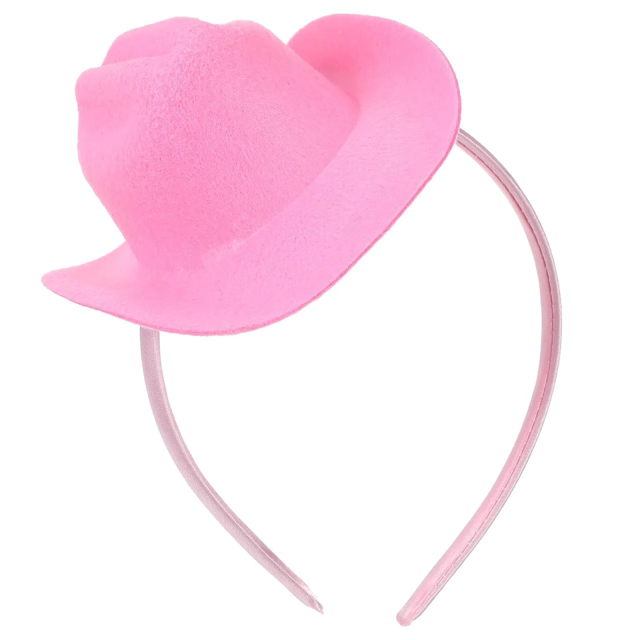 Обруч на голову Капелюх міні-ковбойський Gatuida Рожевий, фото №1