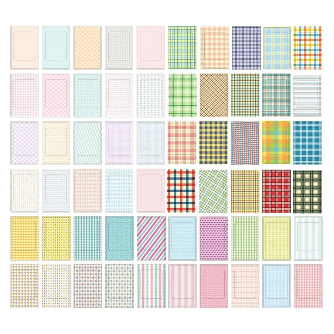 Набір стікерів для фото 60 Pcs Colourful Film Sticker Set for Fujifilm Instax Mini, фото №1