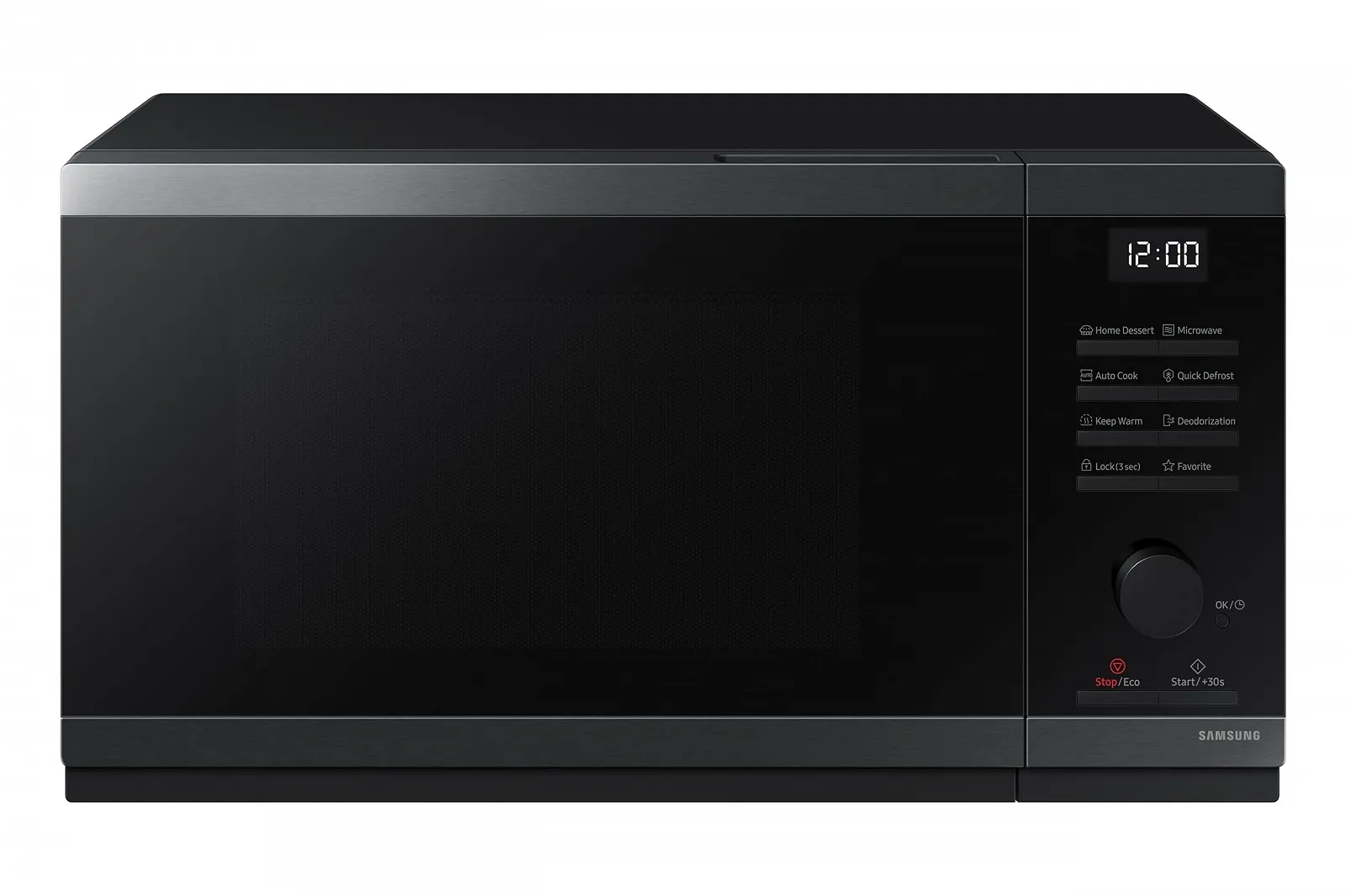 Микроволновая печь Solo Samsung MS23DG4504AGE1 23 л 800 Вт Черная нержавеющая сталь, фото №1 Микроволновая печь Solo Samsung MS23DG4504AGE1 23 л 800 Вт Черная нержавеющая сталь, фото №1