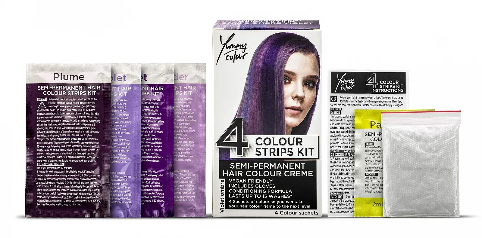 Напівперманентна фарба для волосся Stargazer Products Strip Kit Yummy Colour Vilottes Ombre 40 мл, фото №2