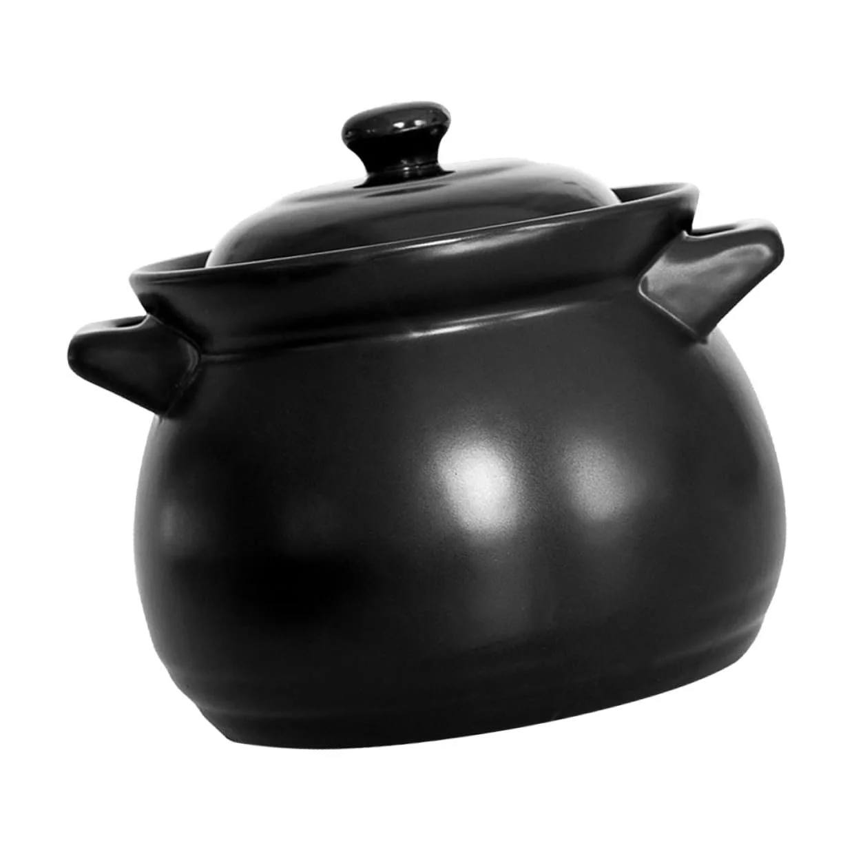 Керамічна каструля INOOMP жароміцна для газових плит Чорна, фото №1