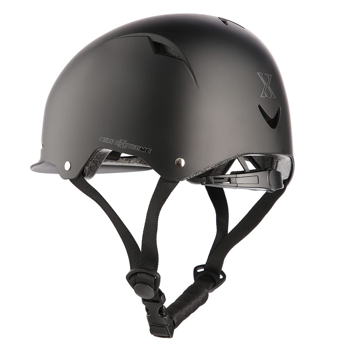 Велосипедний шолом Nils Extreme MTW02 XS, 49-54 см, чорний, фото №2