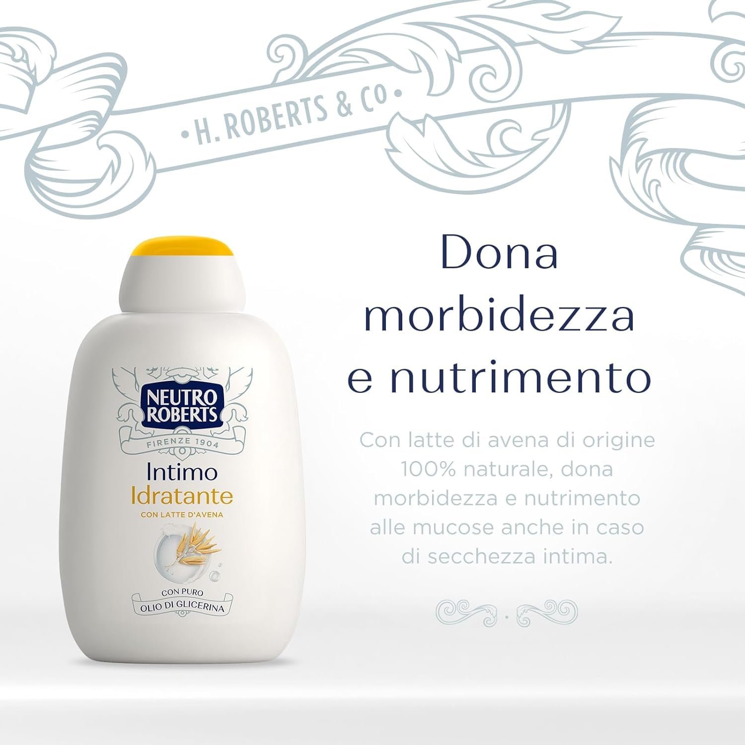 Гель для інтимної гігієни Neutro Roberts Idratante з вівсяним молочком 200 мл (12 шт), фото №2