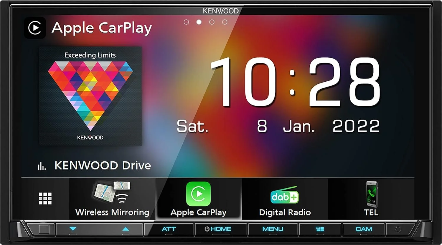 Автомагнитола KENWOOD DMX8021DABS / 6.95" / Сенсорная / Apple CarPlay / Android Auto / Bluetooth / WI-FI / USB / DAB+ / 2DIN, фото №1