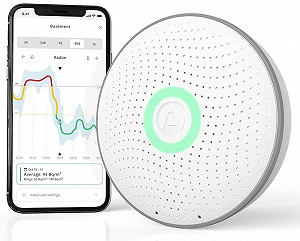 Детектор качества воздуха Airthings Wave Radon Белый - Фото 1
