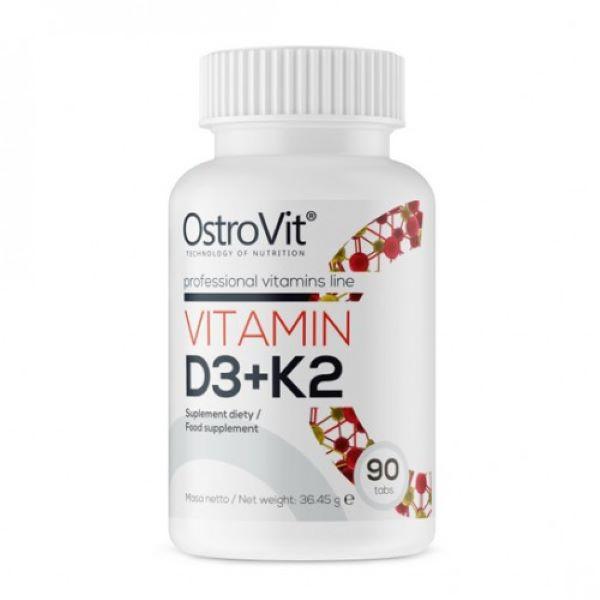 Витамины D3+K2 Ostrovit Vitamin 90 tabl, фото №1
