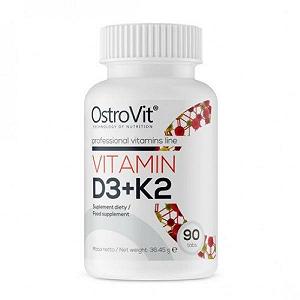 Витамины D3+K2 Ostrovit Vitamin 90 tabl - Фото 1