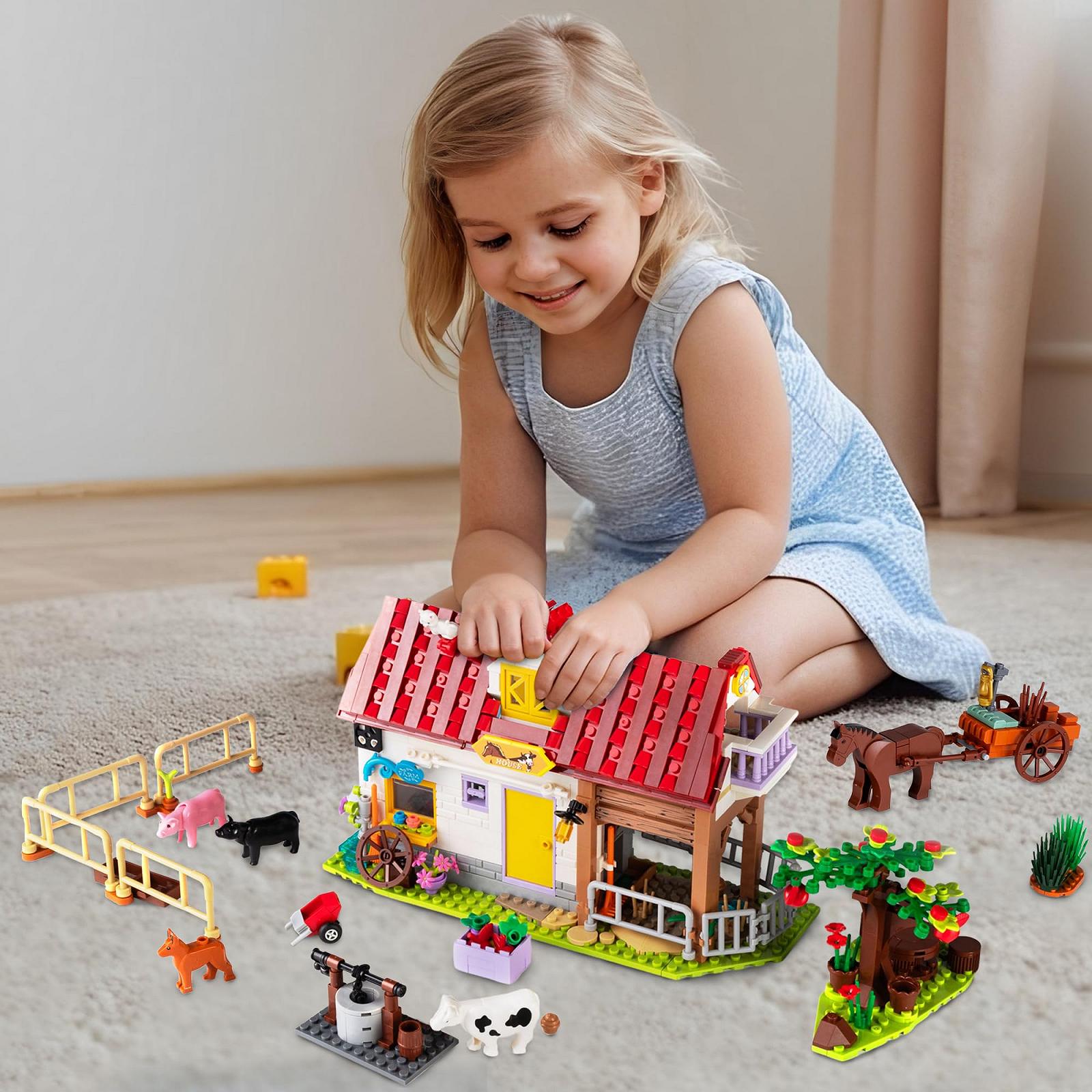 Игрушка Конструктор Ферма Друзей 649 деталей, фото №6