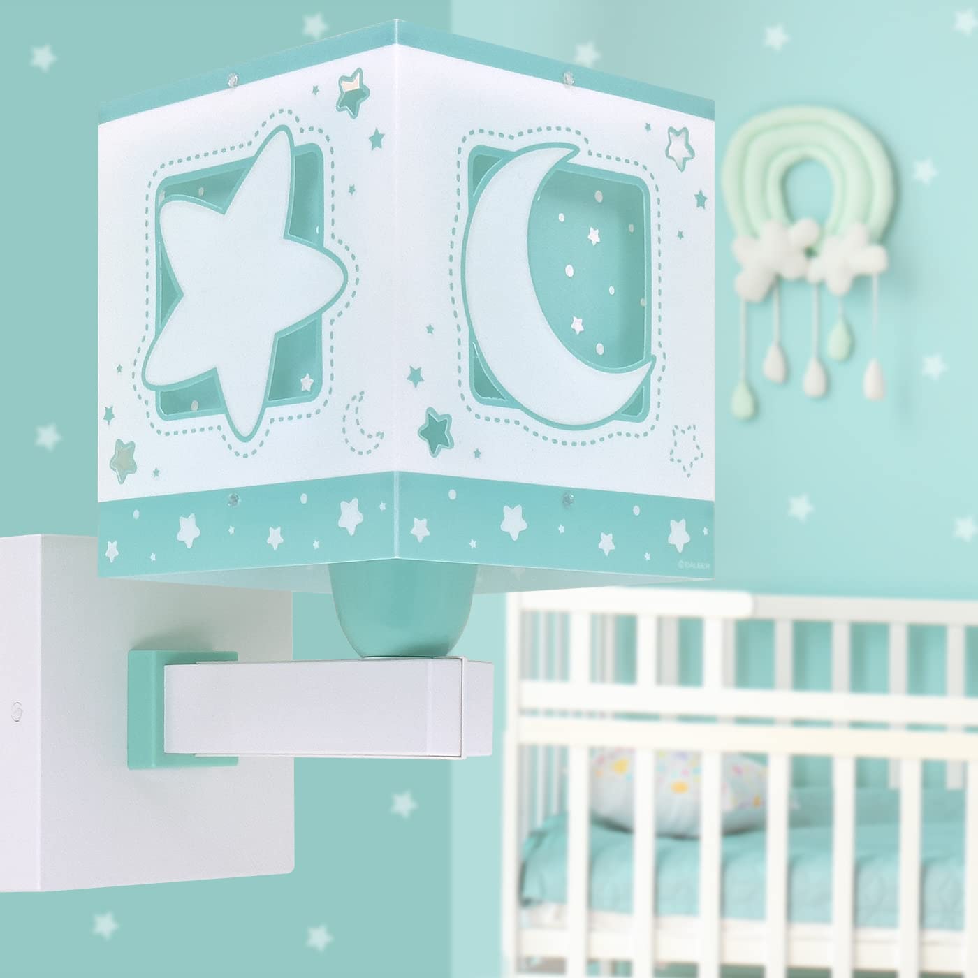 Светильник Dalber Moonlight Луна и звезды Зелёный, фото №2