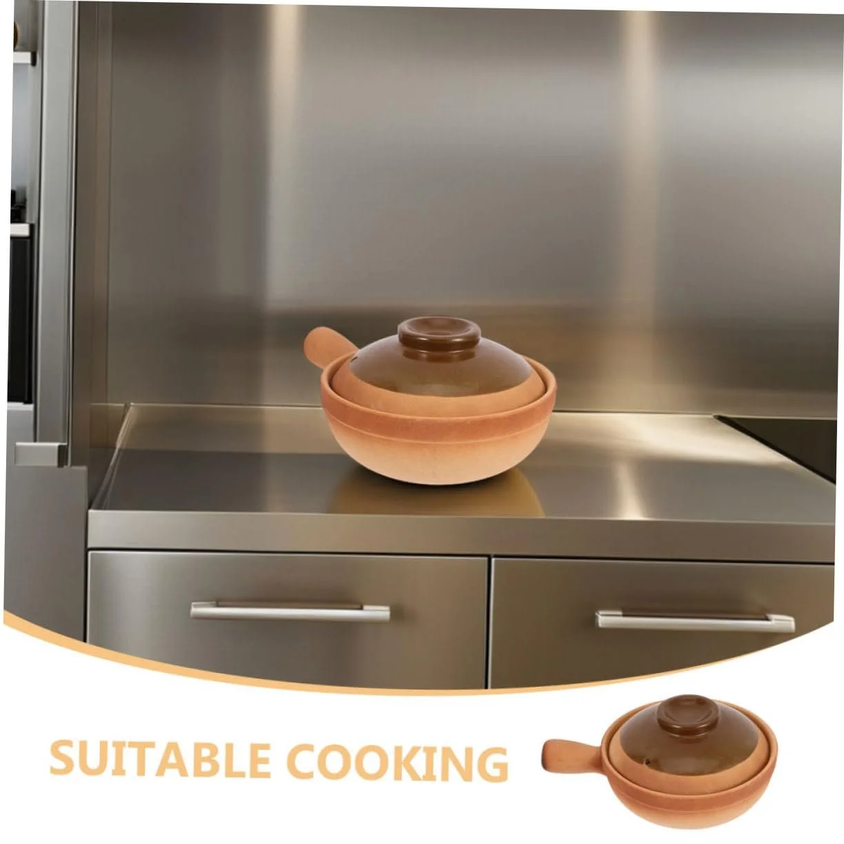 Каструля для приготування ULTECHNOVO традиційна азіатська глиняна з кришкою, фото №3 Каструля для приготування ULTECHNOVO традиційна азіатська глиняна з кришкою, фото №3