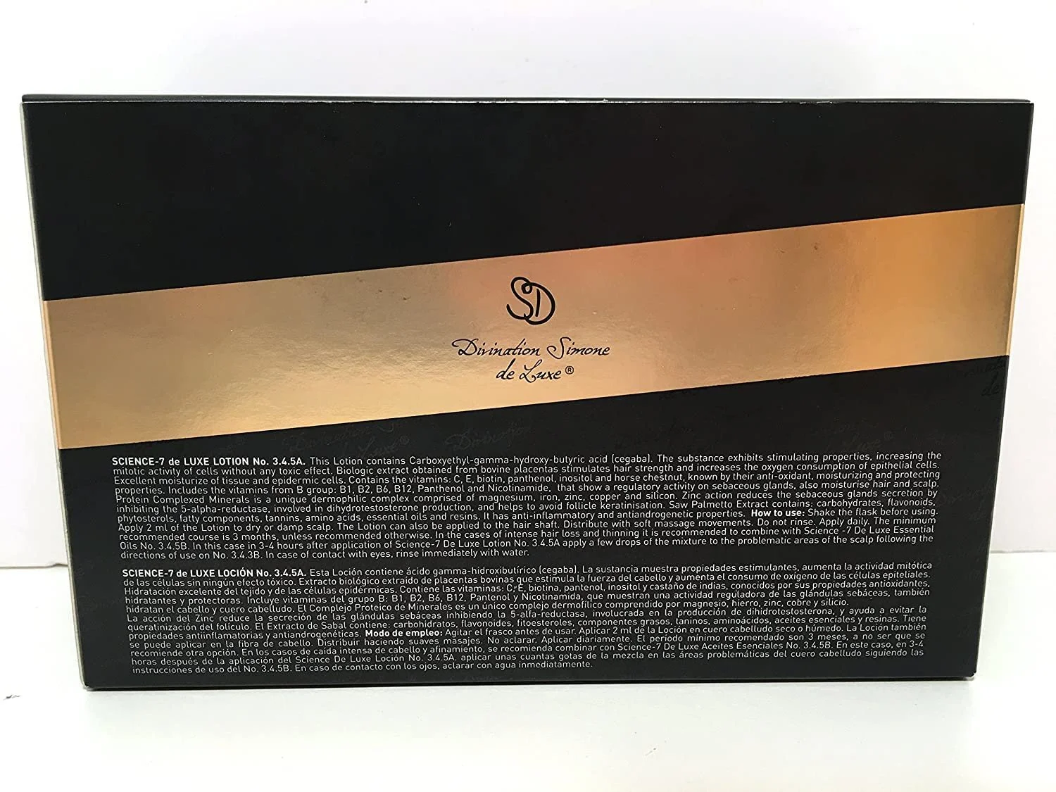 Лосьйон DSD de Luxe Science-7 Divination Simone De Luxe Treatment of Hair Loss 3.4.5A 3 флакони x 35 мл, фото №3