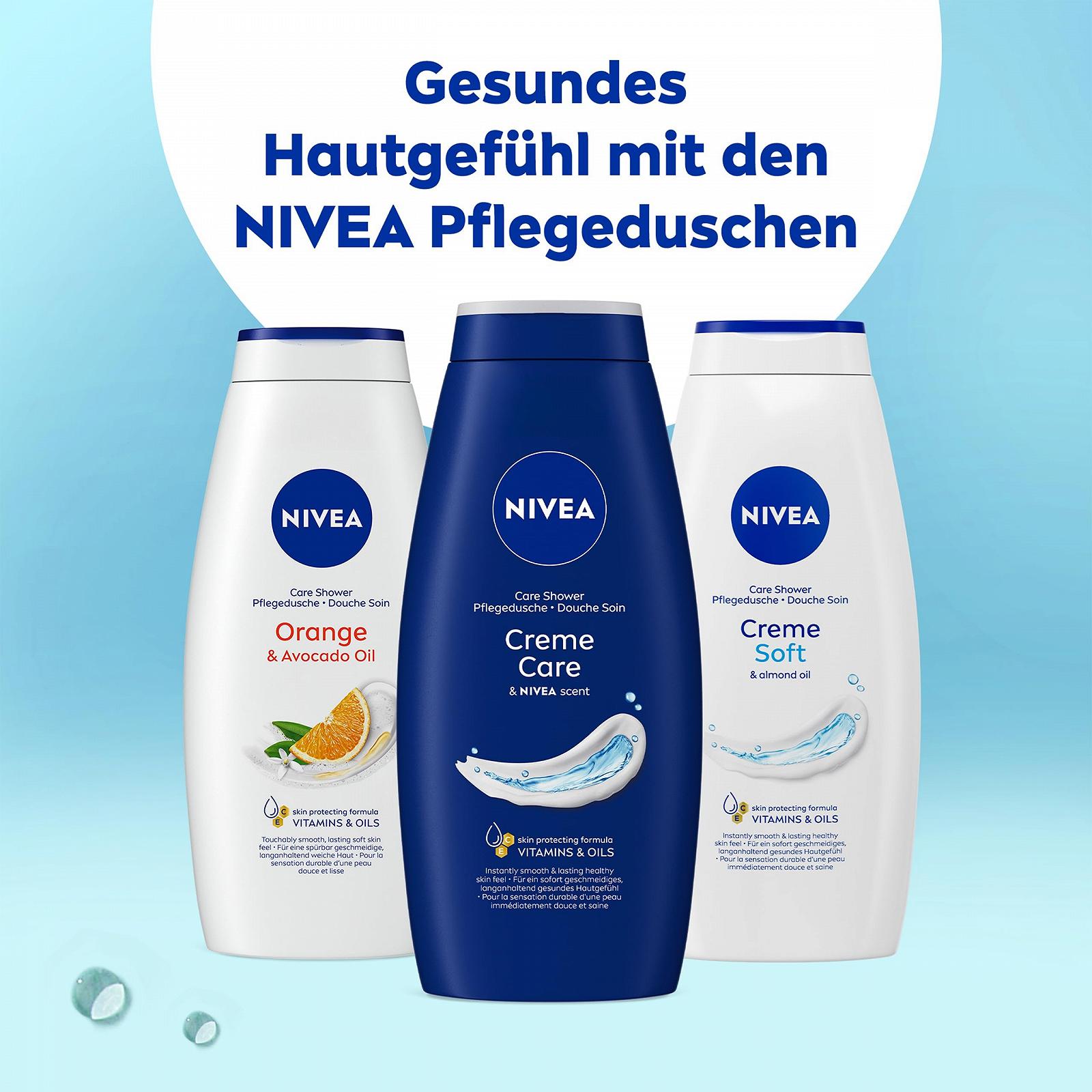 Гель для душа NIVEA Creme Care увлажняющий с витаминами и маслами 750 мл, фото №5