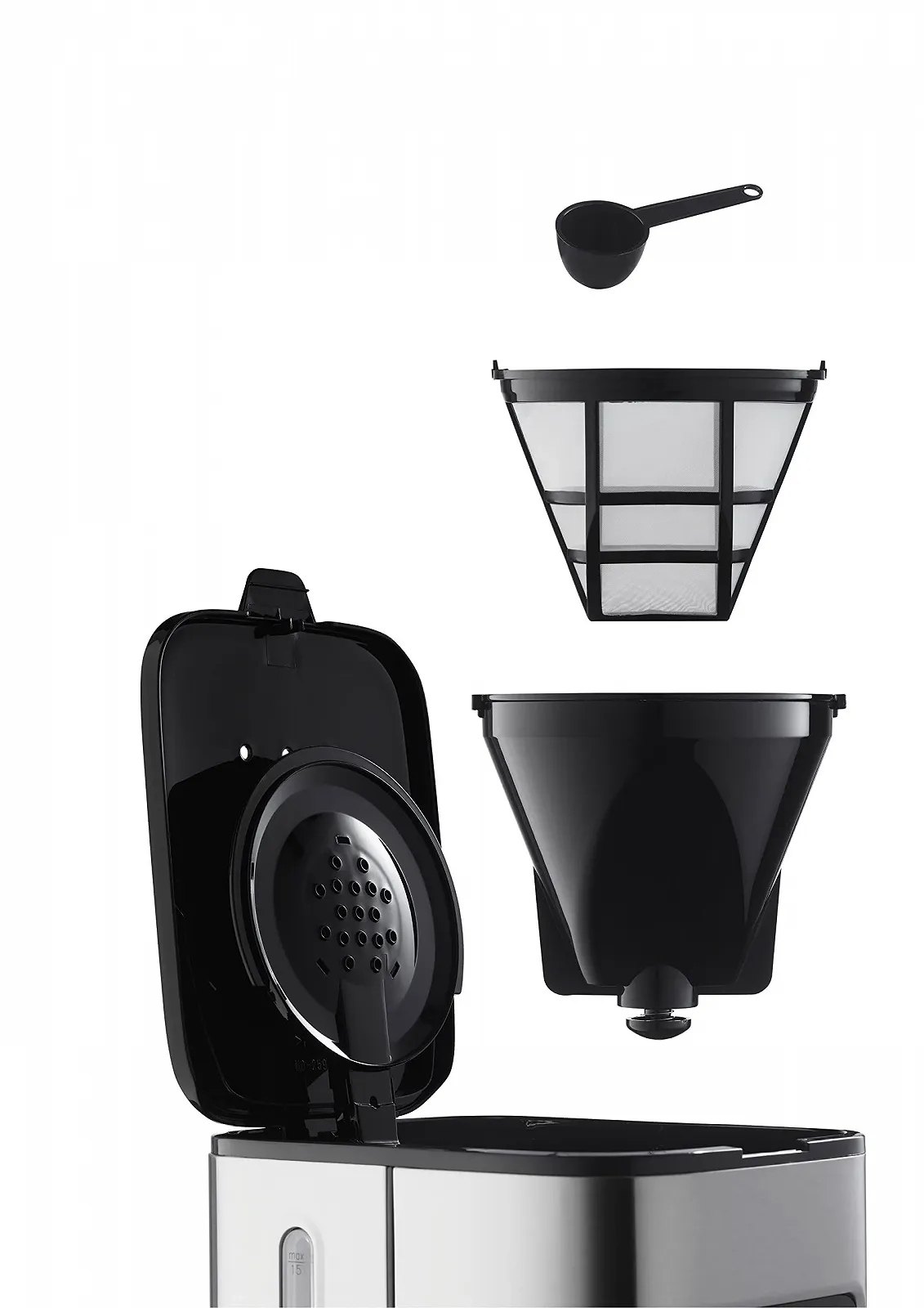 Кофеварка капельная Siméo 1.5 L 15 чашек Aroma Selection нержавеющая сталь, фото №4